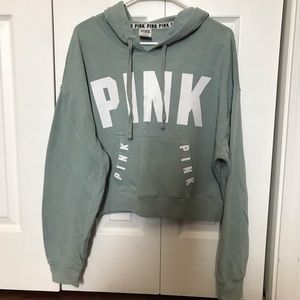 VS PINK cropped hoodie
